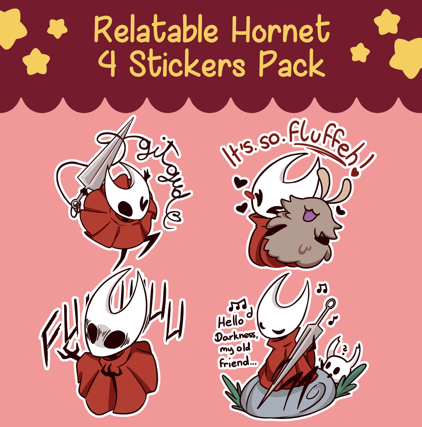 Hollow Knight Silksong Sticker Pack