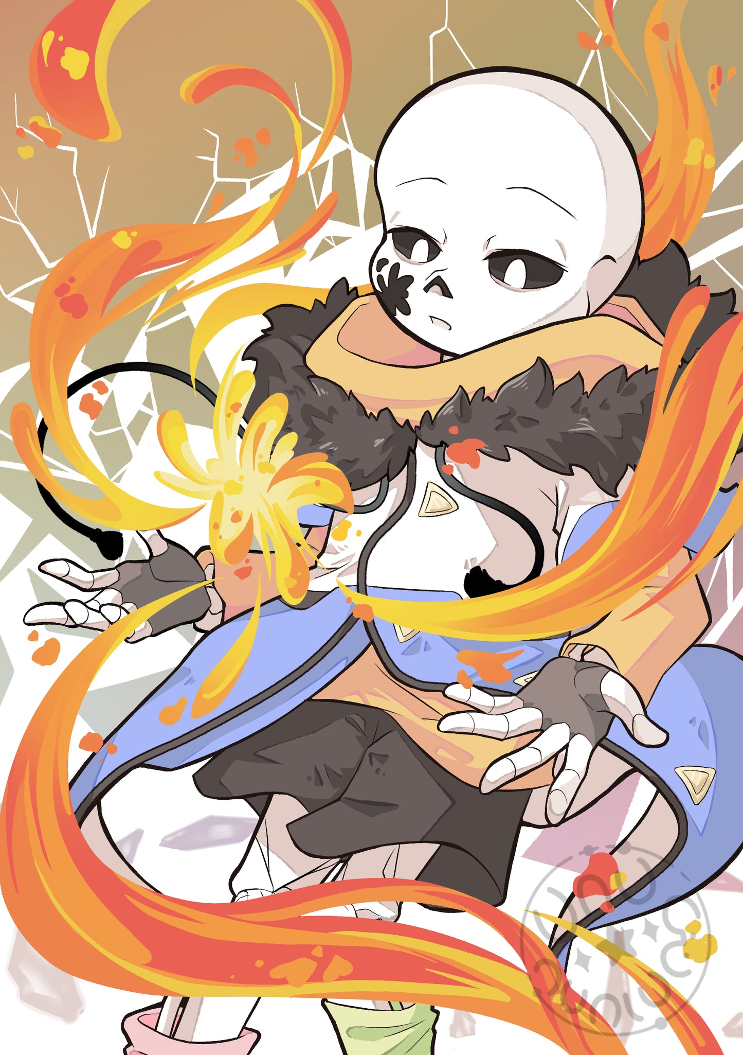 Template & Pale A5 Prints