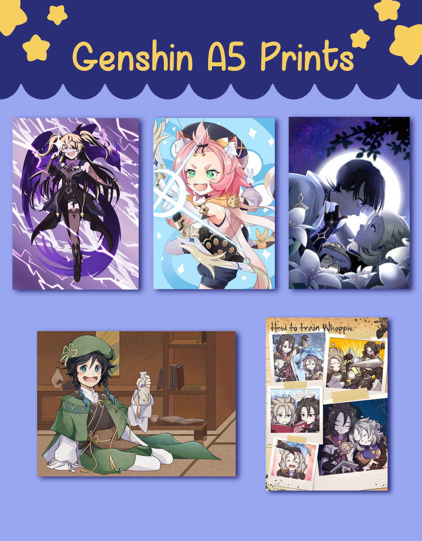 Genshin Impact A5 Prints
