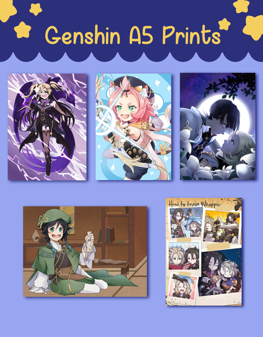 Genshin Impact A5 Prints