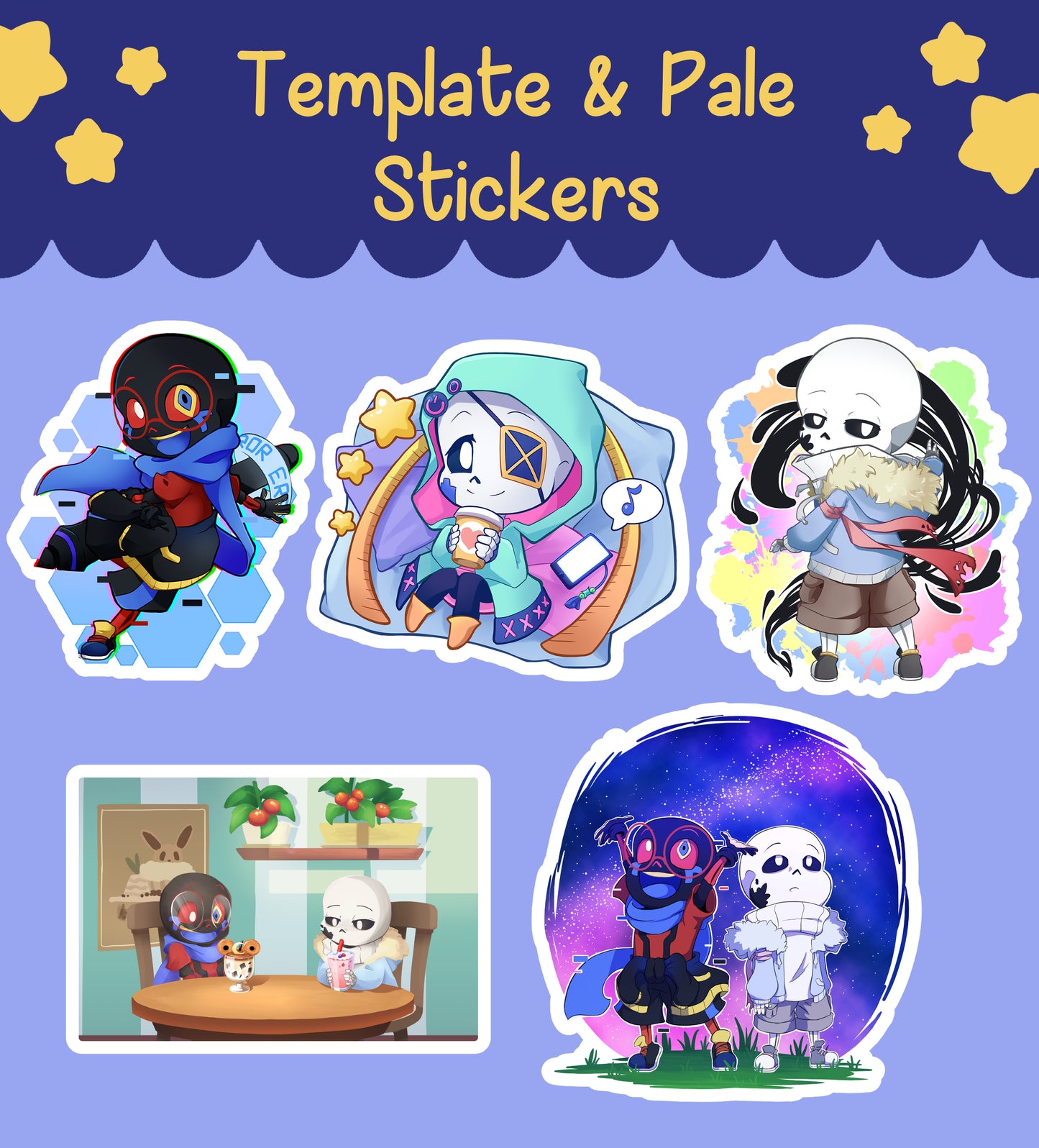 Template & Pale Stickers